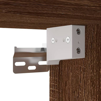 vidaXL Wiszące szafki telewizyjne, 2 szt., brązowy dąb, 40x34,5x60 cm