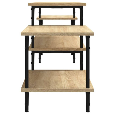 vidaXL Szafka pod TV, dąb sonoma, 197x35x52cm, materiał drewnopochodny