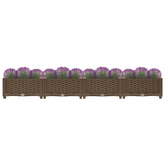 vidaXL Donica do podniesionej rabaty, 160x40x23 cm, polipropylen