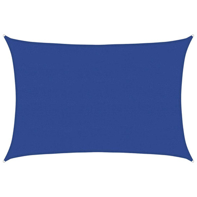 Żagiel przeciwsłoneczny, 160 g/m?, niebieski, 5x7 m, HDPE