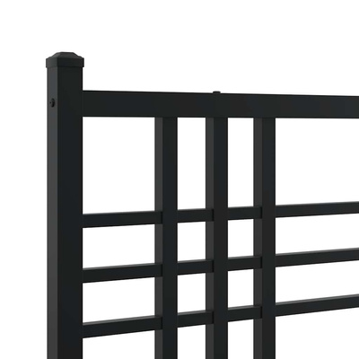 Metalowe wymienne wezgłowie, czarne, 100 cm