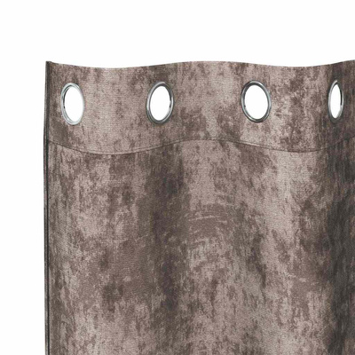 Zasłony z weluru 2 pcs Cappuccino 140 x 140 cm Aksamit