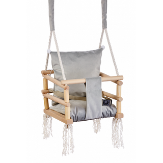 Huśtawka dla dzieci 3w1 Prestige/szara