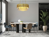 Lampa wisząca IMPERIAL GOLD 60 - stal, kryształ-ADANI