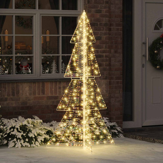 Choinka z 240 diodami LED Ciepła biel 180 cm PET