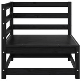 Ogrodowe siedzisko narożne z antracytowymi poduszkami, sosnowe