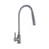 Bateria zlew. dalis z elastyczną 2f wylewką, szary BZ-64-005-L Invena