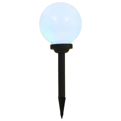 Lampy solarne do ogrodu, 6 szt., LED, kuliste, 20 cm, RGB