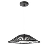 Lampa wisząca Sonte 50 czarna z białym szklanym kloszem nad stół