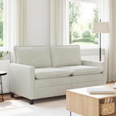 Sofa kremowy 156 x 81 x 87,5 cm Welur