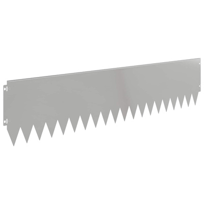 Krawężnik do trawnika 10 szt. 103 x 25 cm Stal srebrny