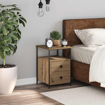 Szafka nocna, dąb artisan, 34x35,5x50 cm