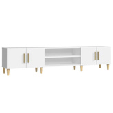 vidaXL Szafka pod TV, biała, 180x31,5x40 cm, materiał drewnopochodny