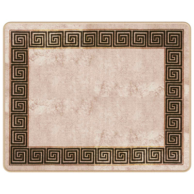 Chodnik dywanowy MARSA Czarny 80 x 100 cm Poliester i PVC