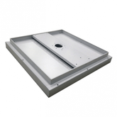 Natynkowa oprawa rastrowa LED - IP44 - Neutralna barwa - 45W