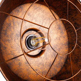 Lampa wisząca Abigali Antique, miedziany E27