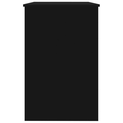 vidaXL Biurko, czarne, 100x50x76 cm, materiał drewnopochodny model standard