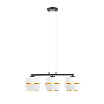Lampa wisząca  PIANO 3 WHITE/GOLD