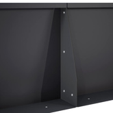 Mur oporowy 4 szt. 100 x 100 x 30 cm Stal Czarny