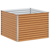 Podniesiona rabata ogrodowa 98 x 100 x 68 cm Stal Galwanizowana