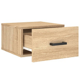 vidaXL Wiszące szafki nocne, 2 szt., dąb sonoma, 35x35x20 cm model standard