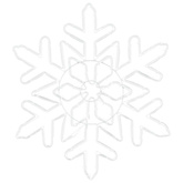 Śnieżynka na Boże Narodzenie Niebieski 55,5 x 55,5 x 0,75cm PVC