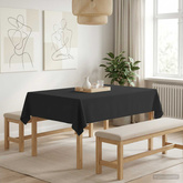 Obrus stołowy Prostokątny ciemnoszary 110 x 140 cm Poliester