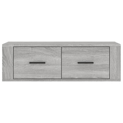vidaXL Wisząca szafka pod TV, szary dąb sonoma, 80x36x25 cm