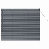 Żaluzje weneckie Ciemnoszary 130 x 160 cm Aluminium