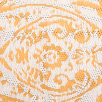 vidaXL Dywan zewnętrzny, żółty, 140 x 200 cm, PP