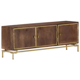vidaXL Szafka pod TV, 120x30x46 cm, lite drewno mango