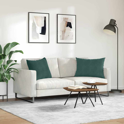 Poduszki na sofę 2 pcs Ciemna zieleń 70 x 50 cm