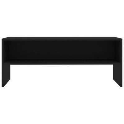vidaXL Szafka pod TV, czarna, 100x40x40 cm, materiał drewnopochodny
