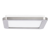 Plafon do łazienki NEXIT minimalistyczny – srebrny satynowy 22,5 cm – plafon z funkcją ściemniania LED 3000K 12W IP44 