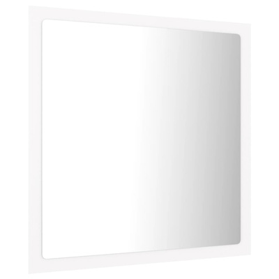 vidaXL Lustro łazienkowe LED, białe, 40x8,5x37 cm, akryl