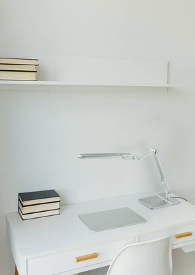 Lampka biurkowa K-BL1207 SREBRNY z serii MICA