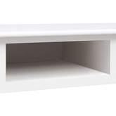 Biurko, białe, 108x45x76 cm, lite drewno paulowni vidaXL