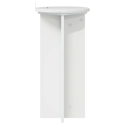 Stojak na rośliny 2 pcs Biały wysoki połysk 29,5 x 29,5 x 60 cm