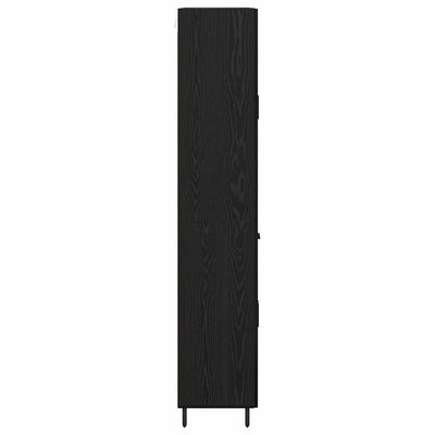 Highboard 2 szt. Czarny dąb 69,5 x 34 x 180 cm