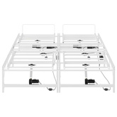 Elektro Regulowany Stelaż Łóżka Biały 140 x 200 cm Stal