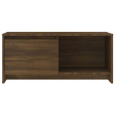 vidaXL Szafka pod TV, brązowy dąb 90x35x40 cm, materiał drewnopochodny