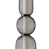 Lampa wisząca druciana PUMA z podłużnym kloszem 14 x 71 cm – designerskie oświetlenie salonu LED 3000K