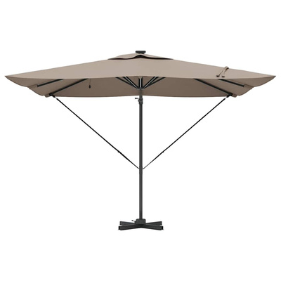 Parasol plażowy Ze LED Lights Ciemnoszary 286 x 284 x 270 cm