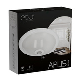 Plafon z czujnikiem ruchu i zmierzchu APLIS White SENSOR, 2xE27, 30cm, IP20, biały, okrągły EDO777583 EDO Solutions