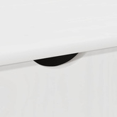 Rolkowa szafka Biały 100 x 39 x 65,5 cm Lite drewno sosnowe