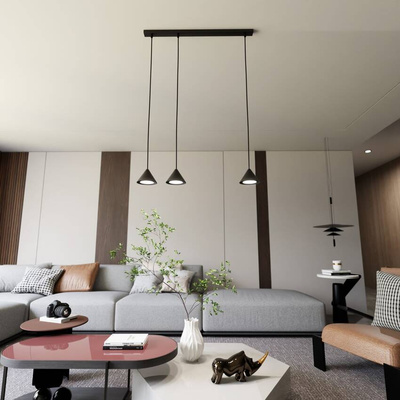 Lampa wisząca ELIT 3 BLACK