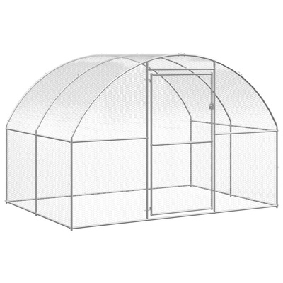 Klatka zewnętrzna dla kurcząt, 3x16x2 m, stal galwanizowana