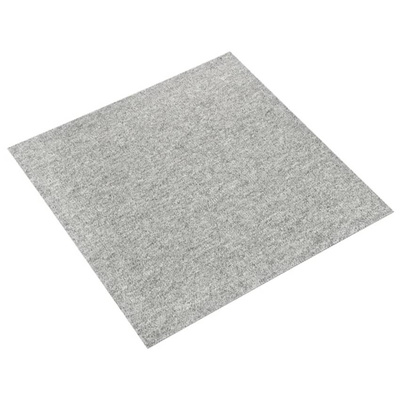 vidaXL Podłogowe płytki dywanowe, 20 szt., 5 m², 50x50 cm, jasnoszare