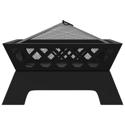 Palenisko z pogrzebaczem, 50 cm, XXL, stal vidaXL