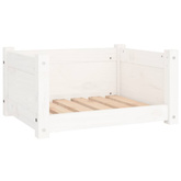 vidaXL Legowisko dla psa, białe, 55,5x45,5x28 cm, lite drewno sosnowe wariant 4
